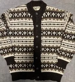 デンマーク製 RUNOX ウールカーディガン L