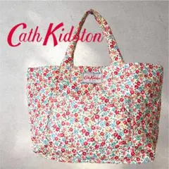 希少 Cathkidston キャスキットソン トート バッグ 花 キルティング