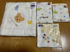 MIKIHOUSE 4点セット（バスタオル・肌着2点・ガーゼハンカチ）
