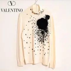 【VALENTINO/ヴァレンティノ】ハイネックニット コサージュのサムネイル
