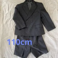 値下げ　スーツ セット 卒園式、入園式、入学式、七五三　グレー ストライプ