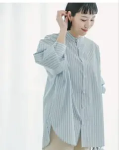 バンドカラービッグシャツ ITEMS URBAN RESEARCH ライトブルー