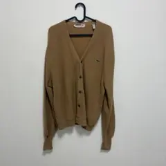 LACOSTE ラコステ ベージュ カーディガン アメリカ製 USA 80’S
