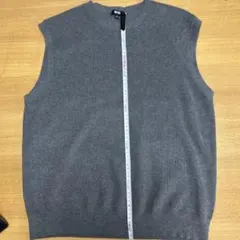 UNIQLO(ユニクロ) グレー ノースリーブ ニット