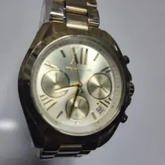 MICHAEL KORS シャンパン文字盤クロノ腕時計