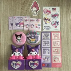 【バラ売り可】クロミ マイメロ サンリオ グッズまとめ売り シール 缶バッジ