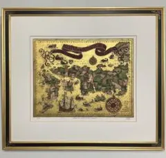 絵画・額縁・版画・坪内 好子・銅版画+金箔+手彩色・美術品・インテリア・雑貨 絵画・額縁・版画・坪内 好子・銅版画+金箔+手彩色・美術品