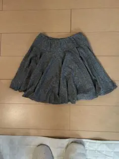 アニエスベー 杢グレーフレアミニスカート サイズ2