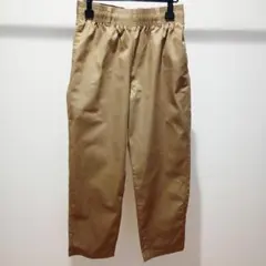 [美品]GU ジャージーリラックス アンクルパンツ Lサイズ ベージュ メンズ