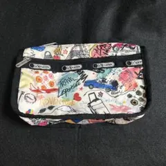 【レア】LeSportsac マチ付きポーチ