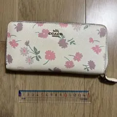 COACH 長財布 花柄 ラウンドファスナー - メルカリ