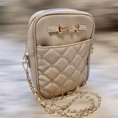 キルティング ミニ ショルダーバッグ レディース チェーンバッグ ポシェット