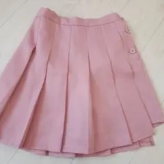 ピンク プリーツキュロットスカート