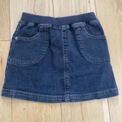 デニムスカート 120cm ハートポケット