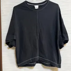 【極美品】PRE_ プレ リメイク ステッチ Tシャツ ブラック 男女兼用のサムネイル