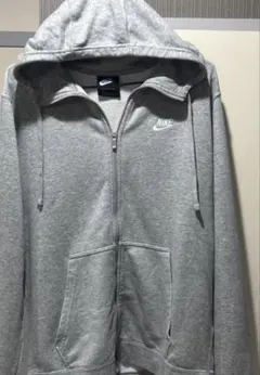 NIKE フルジップアップパーカー　グレー　Lサイズ