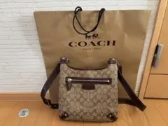 COACH ショルダーバッグ ブラウン キャンバス