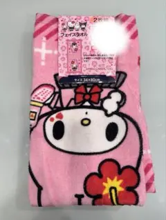 マイメロディ フェイスタオル 2枚組 34×80cm