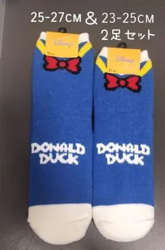ドナルドダック 裏ボアルームソックス メンズ＆レディース ペア