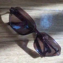 ブラウン ラウンド型 サングラス