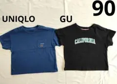 UNIQLO & GU Tシャツセット 90　ユニクロ　ジーユーのサムネイル