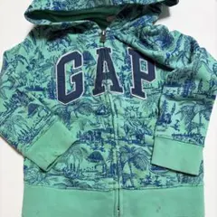 GAP 植物柄 フード付きパーカー 4歳