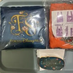 ディズニー　ファンタジースプリングス　エコバッグ　ランヤード