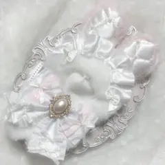 ぬい服　着ぐるみ　10〜12cm用　ホワイト　ピンク　うさぎ　チェーンフック付き