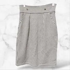 【ローリーズファーム】ミニタイトめスカート チェック 総柄(F)スリット 下