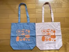 新品 トートバッグ バッグ エコバッグ 薄手 ベジタブル ピンク ブルー