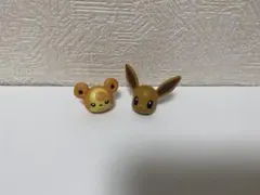 ポケモン イーブイ＆ヒメグマ リング 指人形 フィギュア 2点セットのサムネイル