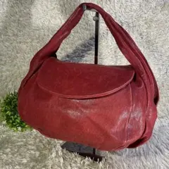 【希少】michiamo ハンドバッグ　本革レザー　ソフト　ワンショルダーバッグ