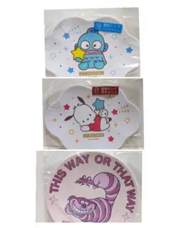 サンリオ 雲形トレイ ハンギョドン ポチャッコ　ディズニー　チェシャ猫