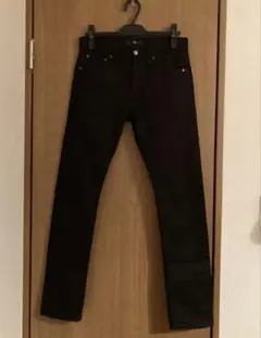 最終価格 UNIQLO +J セルビッジストレートジーン ブラック 26