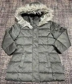 6、7才　H&M グリーン　フェイクファー付きジャケット