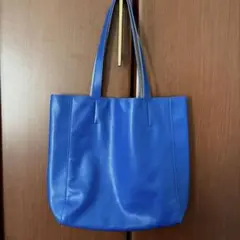 deux C ドゥ•セー ソフトステッチ トートバッグ S ブルー