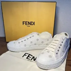 【新品未使用】FENDI DOMINO ドミノ ホワイト スニーカー 24.0㎝のサムネイル