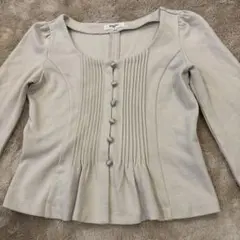 NATURAL BEAUTY BASIC M プリーツ長袖トップス　冠婚葬祭