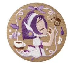 刺繍缶バッジ おジャ魔女どれみ おんぷ