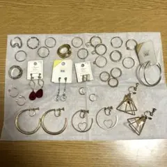 リング　イヤリング　樹脂　ネジバネ