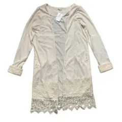 【A3551】axes femme/レース/五分袖カーディガン/M/新品タグ付きのサムネイル