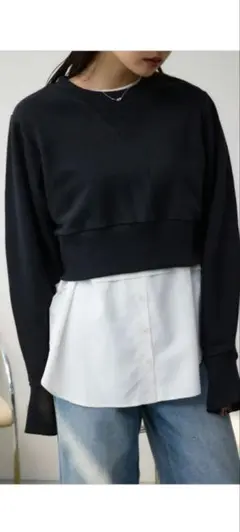 バックデザインクロップドスウェットのサムネイル