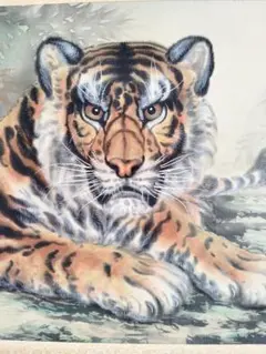 猛虎 虎嘯山林 掛軸 老虎掛畫猛虎下山畫虎嘯山林圖裝飾畫上山虎客廳玄關畫過道國畫豎