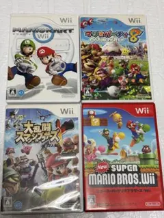 ⭐️24時間以内発送⭐️ Wiiソフトまとめ売り　4本セット　スマブラx マリカー