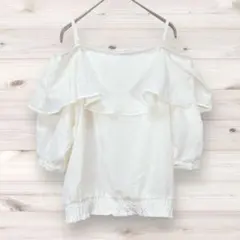 ♡ローリーズファーム (M) キャミソール オフショルダーシャツ 美品