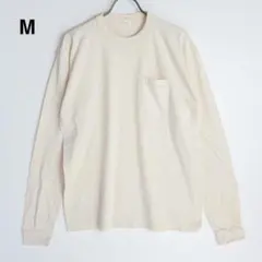 さ*ち様 【希少】ポケット付 Tシャツ M オフホワイト 無地 日本製のサムネイル