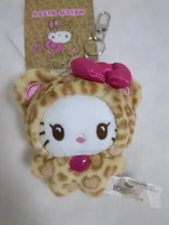 新品タグ付き ハローキティ ギャルクマ 豹柄 ストラップ キーホルダー