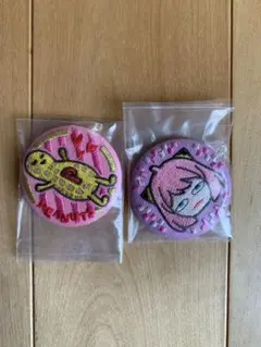 SPY×FAMILY 缶バッジ　アーニャ　シークレット　刺繍　スパイファミリー