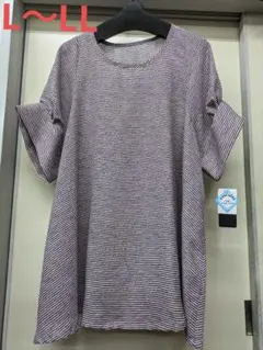 見切り品！夏物　noa-ge オシャレデザイン　チュニック　L〜LLサイズ