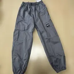 グレー カーゴパンツ ゴムウエスト　160